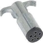 Hopkins 48445 Round Trailer Plug, 6-Pole