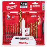 Milwaukee IR Red Helix Titanium Drill Bit Set, 23Pc