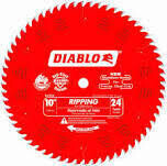 Diablo D1024X Circular Saw Blade, 10&quot; 24T Thin Kerf