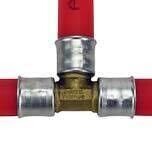 Apollo APXT12 Brass Pex Tee, 1/2&quot;