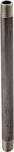 ProSource 1/2X6B Black Steel Pipe Nipple, 1/2&quot;X6&quot;