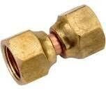 Anderson Metals 754070-08 Brass Flare Swivel Connector, 1/2&quot;