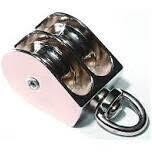 Baron 0178ZD-1-1/2 Double Swivel Rope Pulley, 1-1/2&quot;