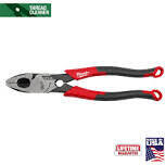 Milwaukee USA Comfort Grip 9&quot; Lineman&#39;s Pliers w/Thread Cleaner