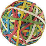ACCO A7072153 Rubber Band Ball, 275Ct