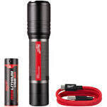 Milwaukee RedLithium™ USB Slide Focus Flashlight Kit, 2000lm