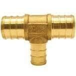 Apollo APXT343412 Brass Pex Reducing Tee, 3/4&quot;X3/4&quot;X1/2&quot;