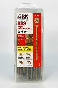 GRK 12235 Timber Screws, 5/16&quot;X6&quot; 50Pk
