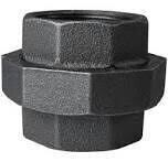 ProSource 34B-2B Black Steel Pipe Union, 2&quot;