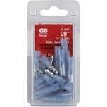 GB 20-163P Paired Blue Bullet Electr. Disconnects, 16-14Ga, 20Pk