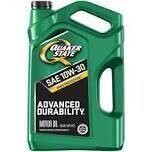 Quaker State 550044962 Engine Oil, 10W30  5-Qt