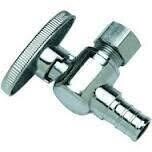 Apollo APXVA1238C Pex Angle Stop Valve, 1/2&quot;B X 3/8&quot;Compr.