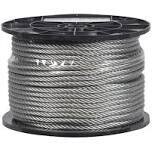 Campbell 7000827Galv Aircraft Cable, 1/4&quot;,  1400Lb WLL