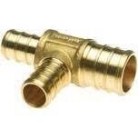 Apollo APXT341212 Brass Pex Tee, 3/4&quot;X1/2&quot;X1/2&quot;