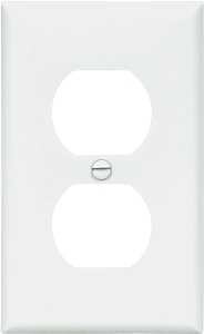 Eaton 5132W White Unbreakable Duplex Receptacle Cover, 10Pk