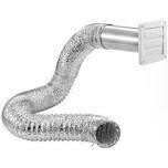 Lambro 1377W White Dryer Vent Kit, 4&quot;X5Ft