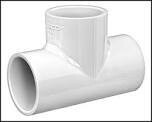 LASCO 401015BC PVC Sch40 Tee, 1-1/2&quot;