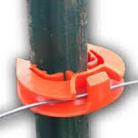 LockJawz Orange Fence Insulators, 25Pk