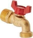 B&amp;K 103-054HN Brass 1/4-Turn Hose Bibb, 3/4&quot;