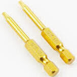 GRK 187419 Yellow T-10 X2&quot; Bits, 2pk