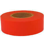 CH Hanson 17002 Glo Red Flag Tape, 150Ft