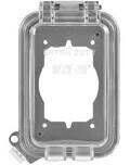 Eaton Wiring WIU-1 Gray Weatherproof Single Gang Exterior In Use Receptacle Cover