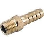 Anderson Metals 757001-0504 Brass Male Adaptor, 5-4MP, 5/16&quot;Barb X 1/4&quot;MP