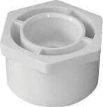 LASCO 437249BC PVC Reducer Bushing, 2&quot;X1&quot;, Spigot X Slip