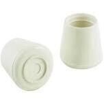 Shepherd Hardware 9120 White Rubber Chair Tip, 7/8&quot;