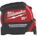 Milwaukee Magnetic Wide Blade Tape Measure, 35Ft