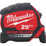 Milwaukee Magnetic Wide Blade Tape Measure, 25Ft