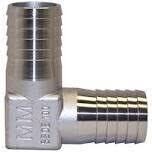 Merrill Mfg Stainless Steel Ell, 1&quot;X1&quot; Barb