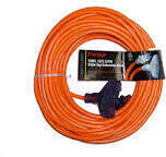 Orange Pro-Style Extension Cord, 12/3X100Ft  w/Tri-Tap