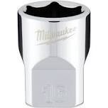 Milwaukee 3/8&quot; Drive Metric Shallow Socket, 16mm