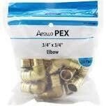 Apollo APXL3410PK Brass Pex Ell, 3/4&quot;, 10Pk