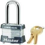 Master Lock 3KALF3210 Commercial Padlock w/4-Pin Tumbler, 1-1/2&quot;