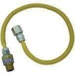 BrassCraft ProCoat CSSL54-24 Flexible Propane Appliance Connector, 3/8&quot;X24&quot;