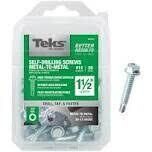 Teks Self-Drilling Screws, #14X1-1/2&quot; 50Pk