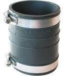 Fernco Coupler, 2&quot; Plastic Socket X 2&quot; Plastic Socket