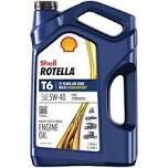 Rotella T6 550045347 5W-40 Synthetic Engine Oil, 1Gal.