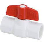 B&amp;K 107-634HC PVC Ball Valve, 3/4&quot; Solvent Weld