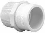 LASCO 436074BC PVC Sch40 Male Adaptor, 3/4&quot;X1/2&quot;