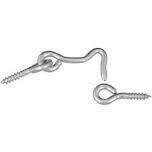 National Hardware N117-853 Hook &amp; Eye, 1-1/2&quot; Znc Pltd