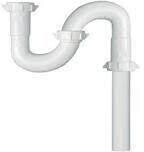 PlumbPak PP66-3W White Plastic S-Trap, 1-1/2&quot;