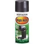 Rust-Oleum 7778830 Hi-Heat Flat Black Spray Paint, 12oz