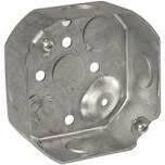 Raco 8125 Octagonal Steel Box, 4&quot;X1-1/2&quot; W/ 1/2&quot; KO