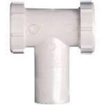PlumbPak PP66-7W White Plastic Center Outlet Tee w/Tailpiece