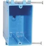 Carlon B120A PVC 1-Gang Electrical Box, Nail Mounting