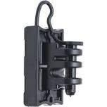 Zareba® IWTPLB-Z Black Pin-Lock Wood And T-Post Insulator, 25Pk