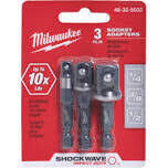 Milwaukee Shockwave 3PC Impact to Socket Adaptor Set